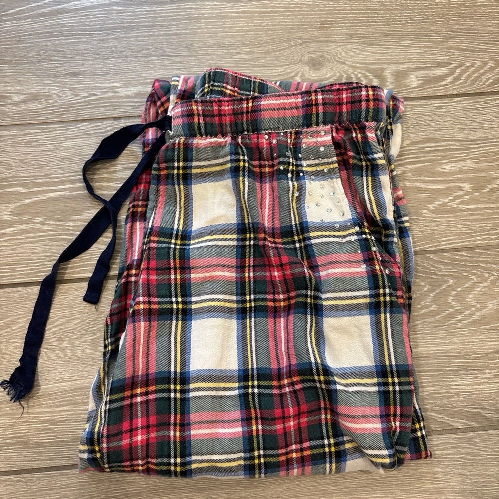 Plaid Lounge Pants with Drawstring aerie